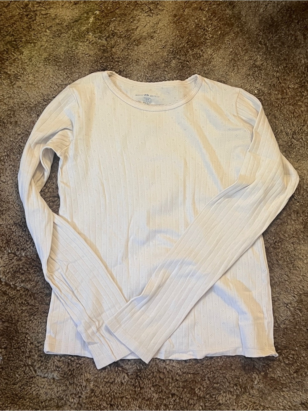 Brandy Melville blush long sleeve shirt